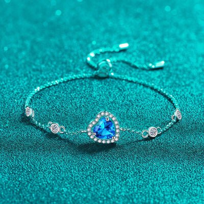 1 Carat Moissanite 925 Sterling Silver Bracelet - Loulou Boutique