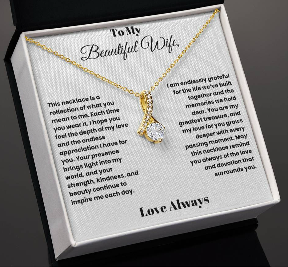 Radiant Love: Alluring Beauty Necklace for My Beautiful Wife
