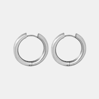 18K Gold-Plated Huggie Earrings - Loulou Boutique