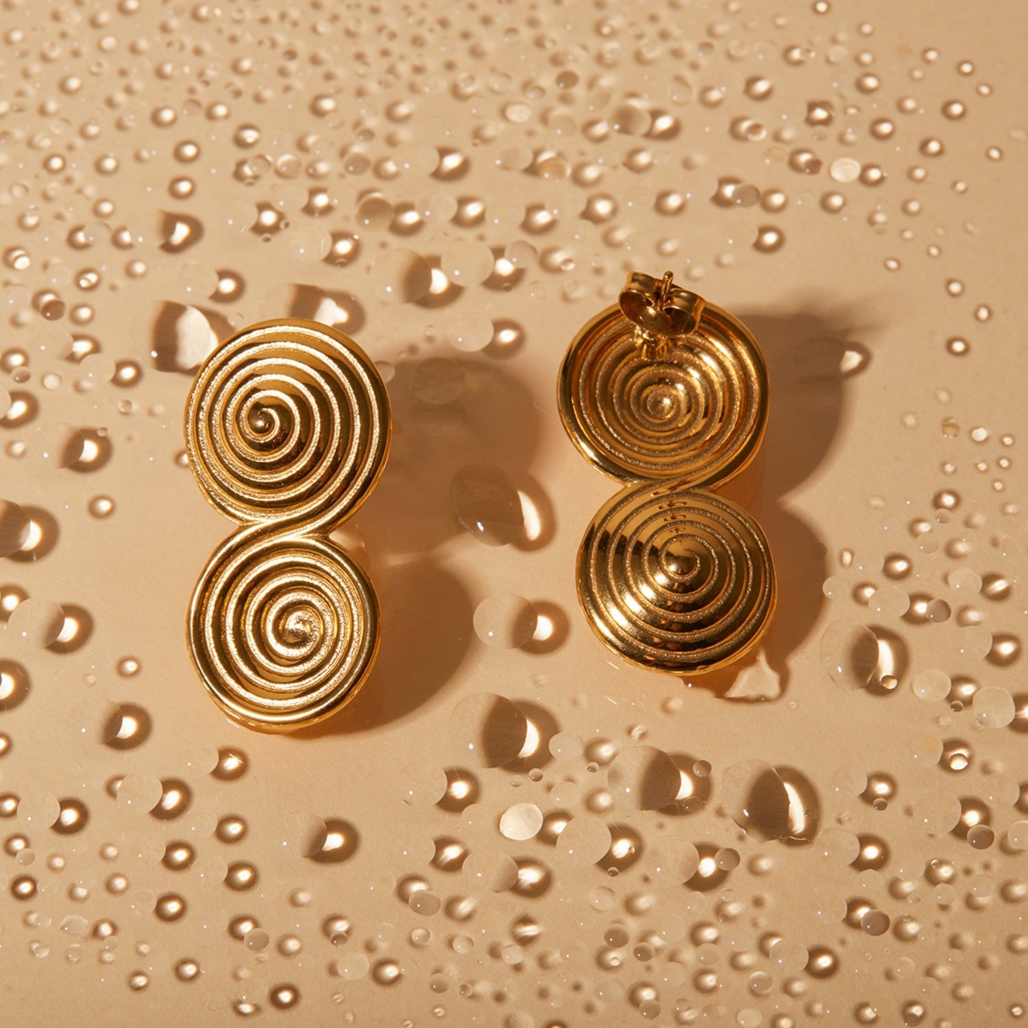 18K Gold-Plated Stainless Steel Earrings - Loulou Boutique