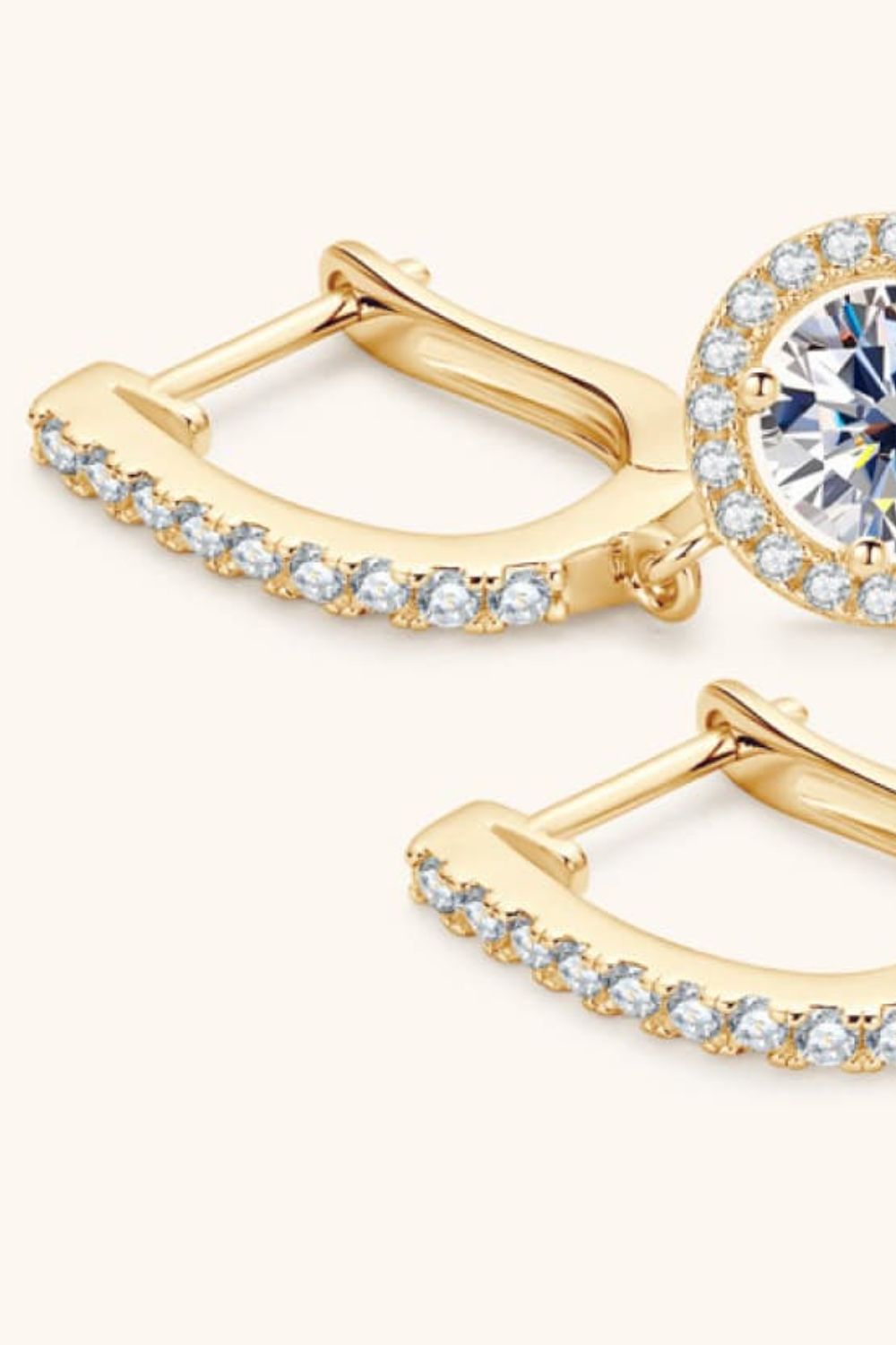 2 Carat Moissanite 925 Sterling Silver Drop Earrings - Loulou Boutique