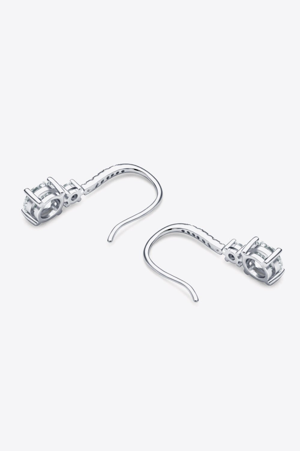 2 Carat Moissanite 925 Sterling Silver Drop Earrings - Loulou Boutique