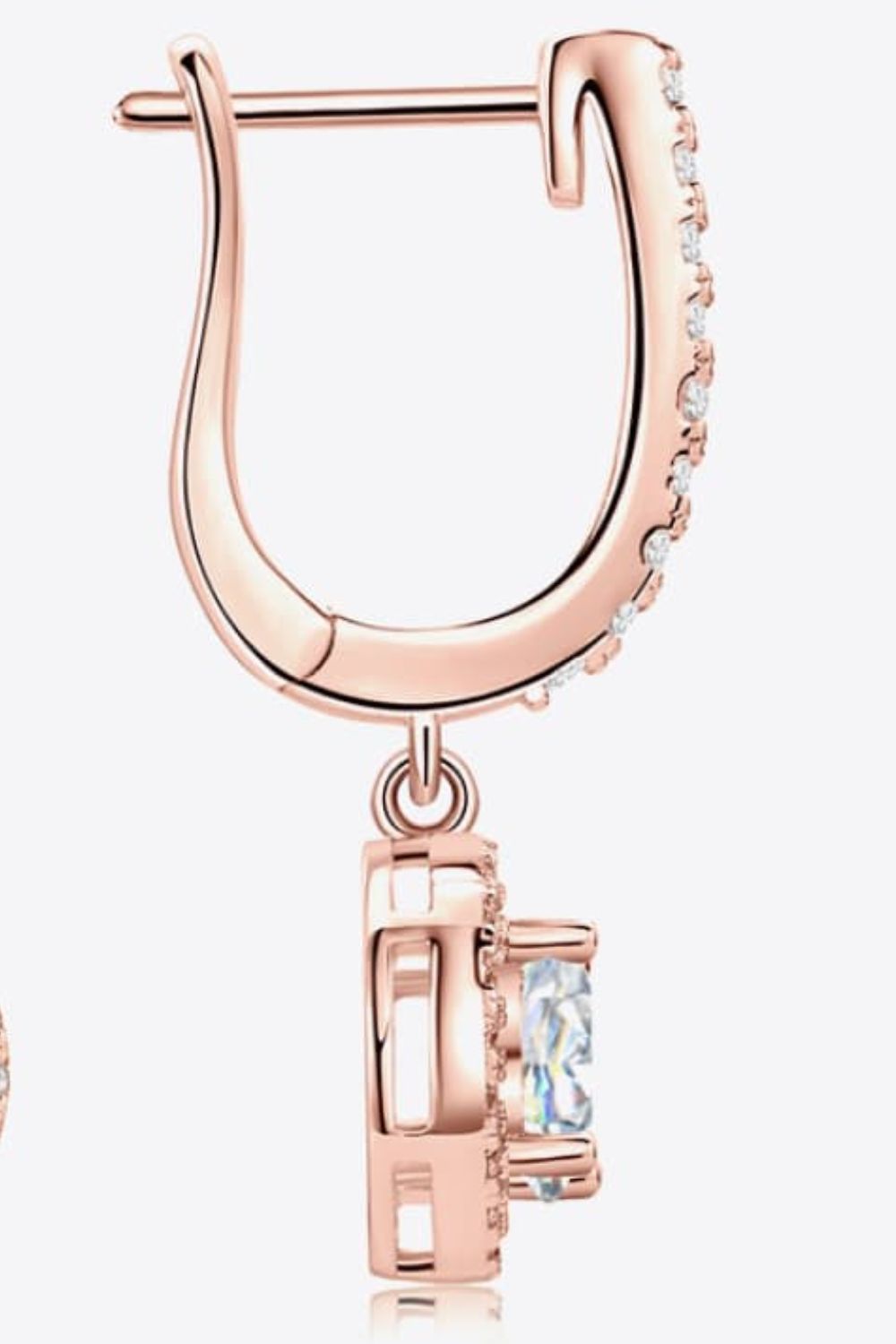 2 Carat Moissanite 925 Sterling Silver Drop Earrings - Loulou Boutique