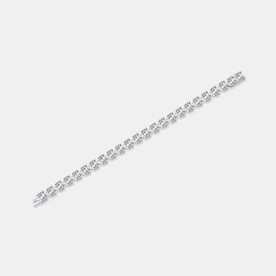 24 Carat Moissanite 925 Sterling Silver Heart Bracelet - Loulou Boutique