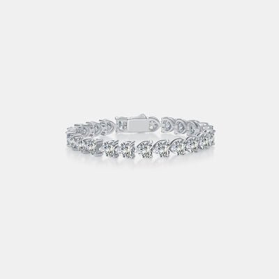 24 Carat Moissanite 925 Sterling Silver Heart Bracelet - Loulou Boutique
