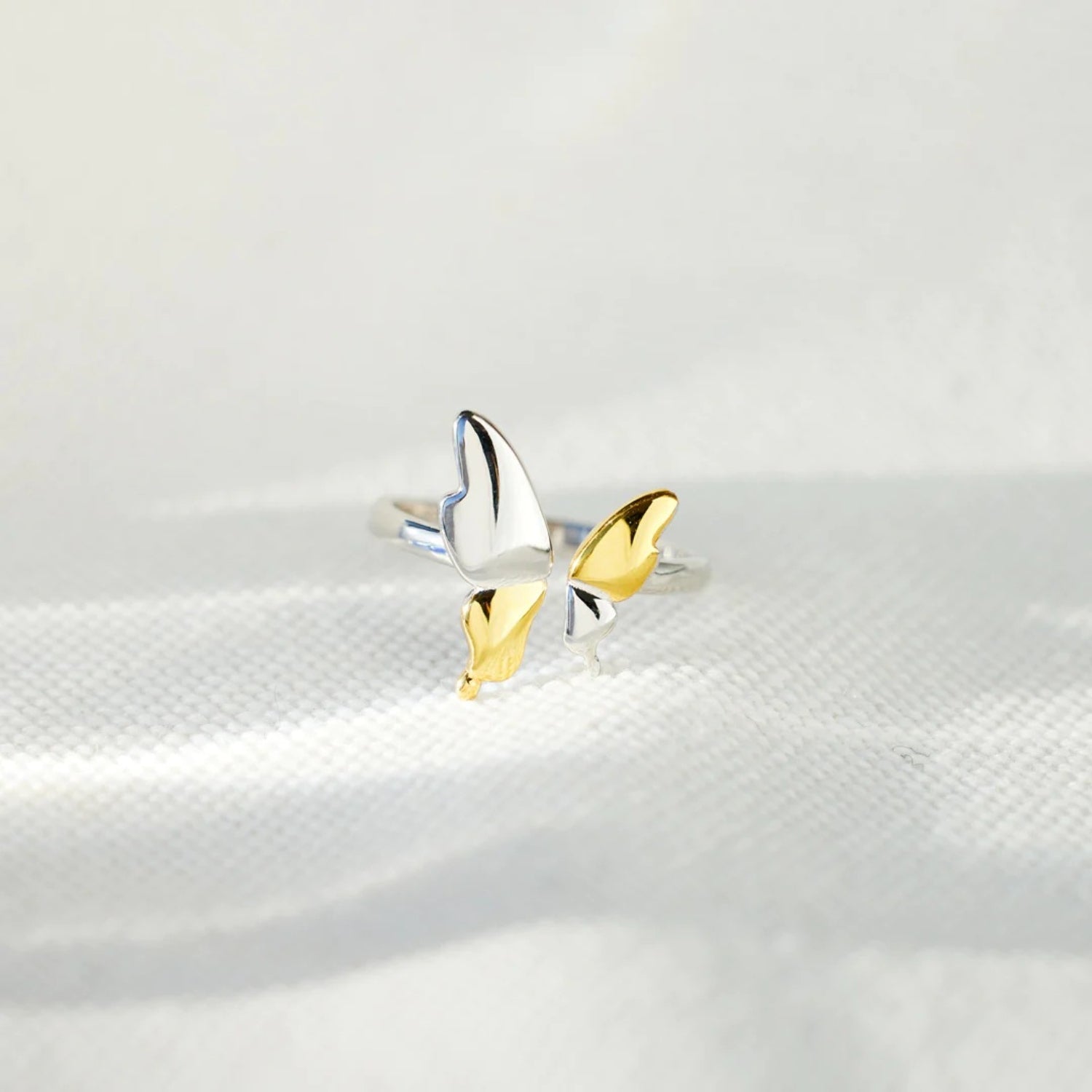 925 Sterling Silver Butterfly Ring - Loulou Boutique