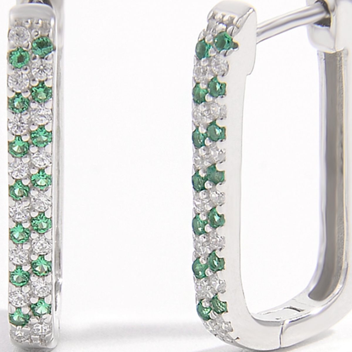 925 Sterling Silver Inlaid Zircon Earrings - Loulou Boutique