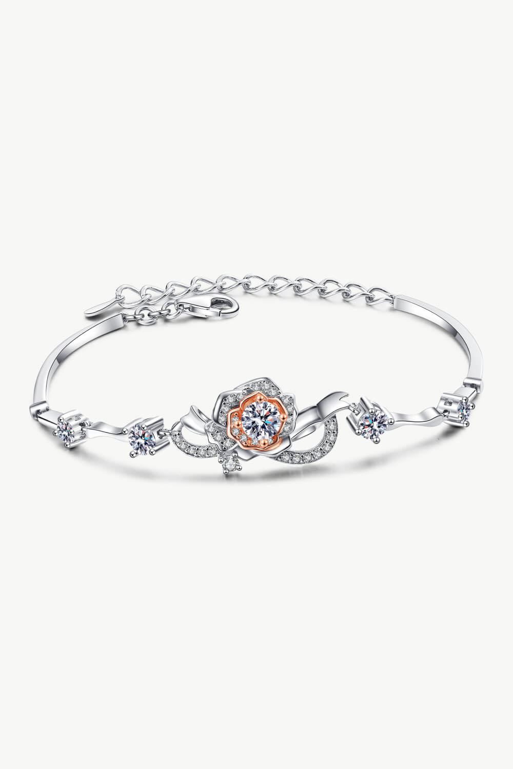 925 Sterling Silver Moissanite Bracelet - Loulou Boutique