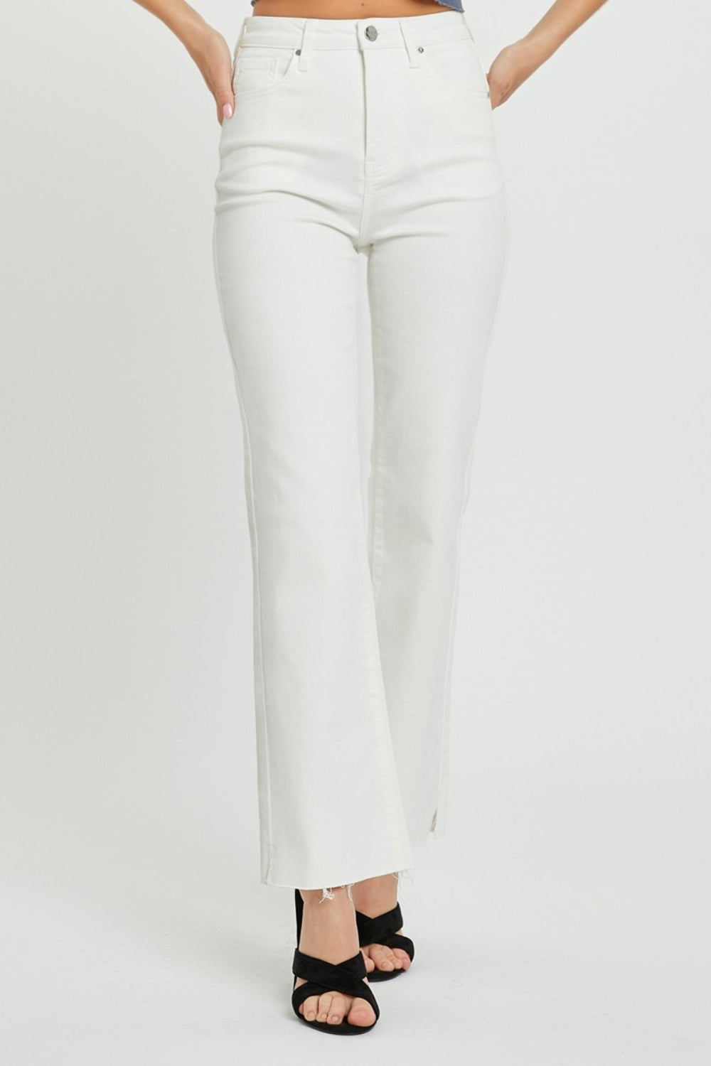 RISEN Full Size Tummy Control Bootcut Jeans Plus Size