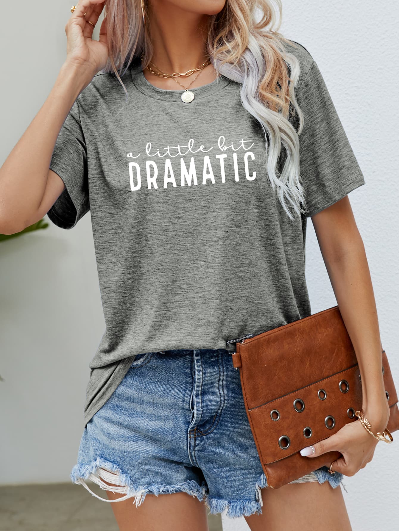 A LITTLE BIT DRAMATIC Graphic Tee - Loulou Boutique