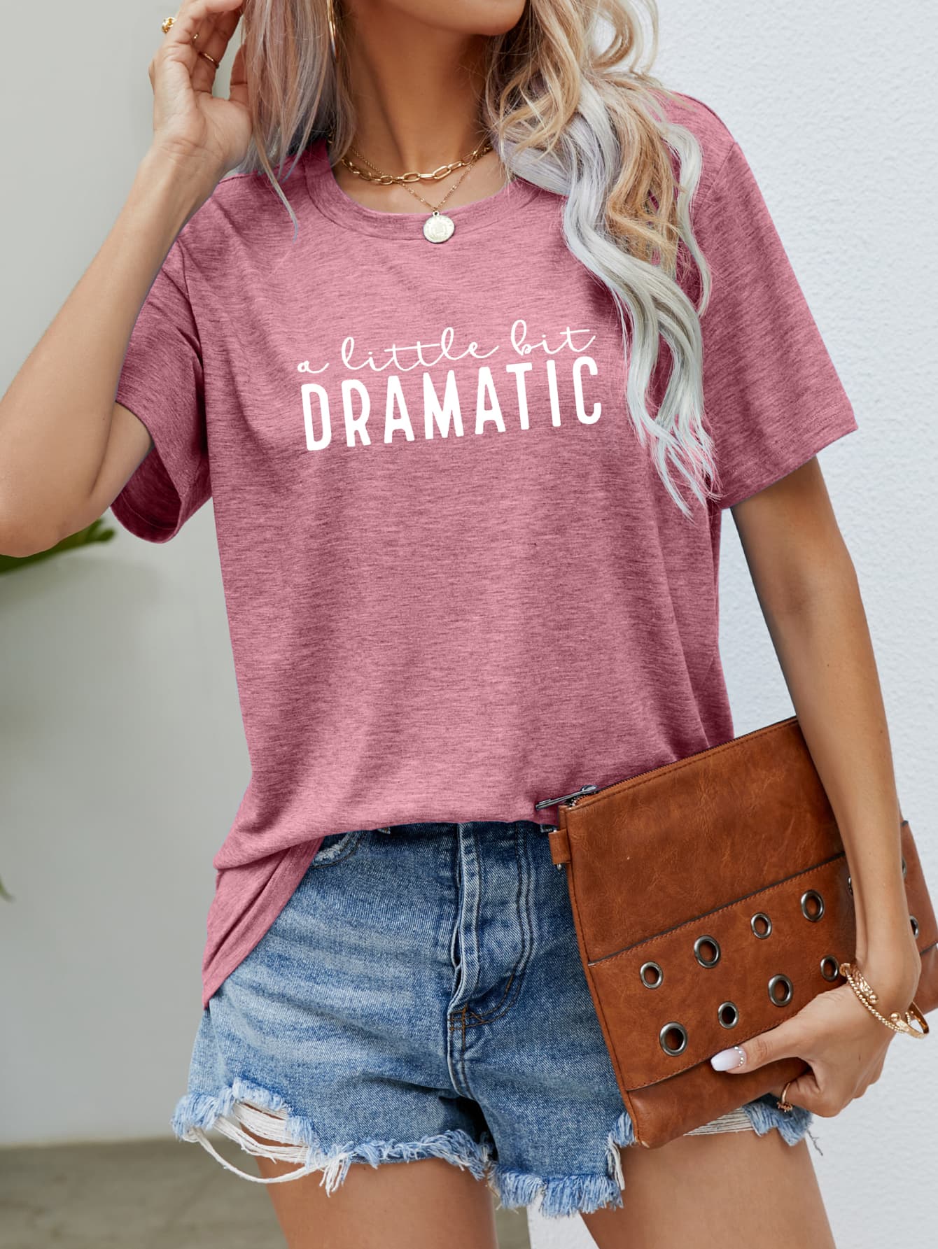 A LITTLE BIT DRAMATIC Graphic Tee - Loulou Boutique