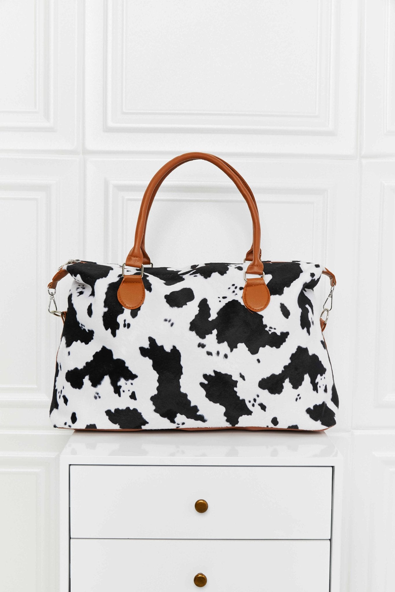 Animal Print Brushed Weekender Bag - Loulou Boutique