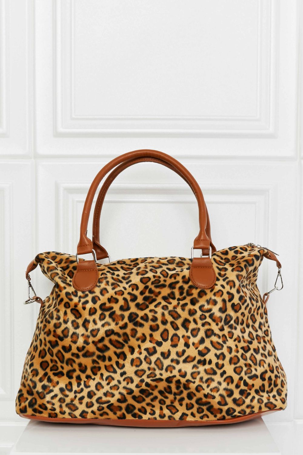 Animal Print Brushed Weekender Bag - Loulou Boutique