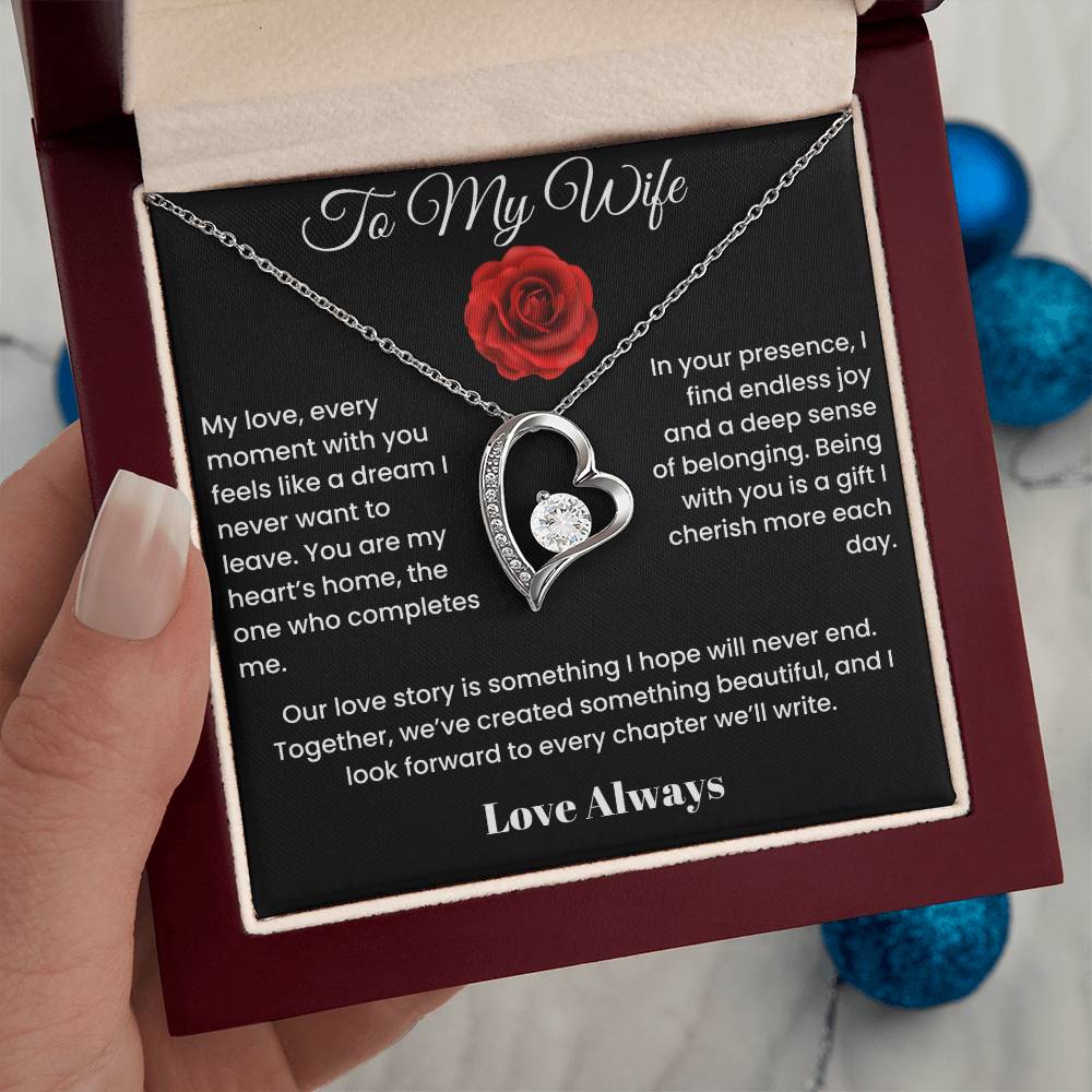 To My Wife - Endless Elegance: Personalized Forever Love Necklace Select your style
