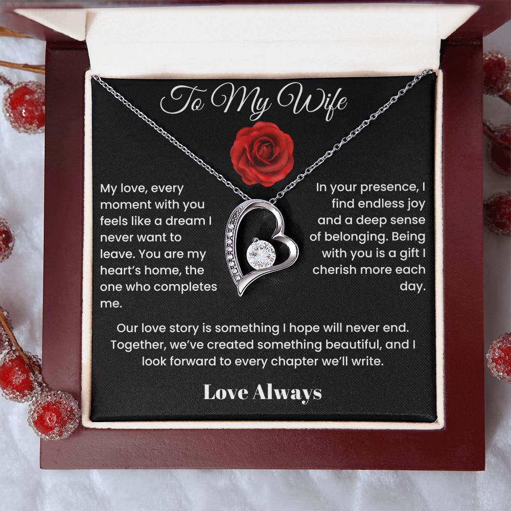 To My Wife - Endless Elegance: Personalized Forever Love Necklace Select your style