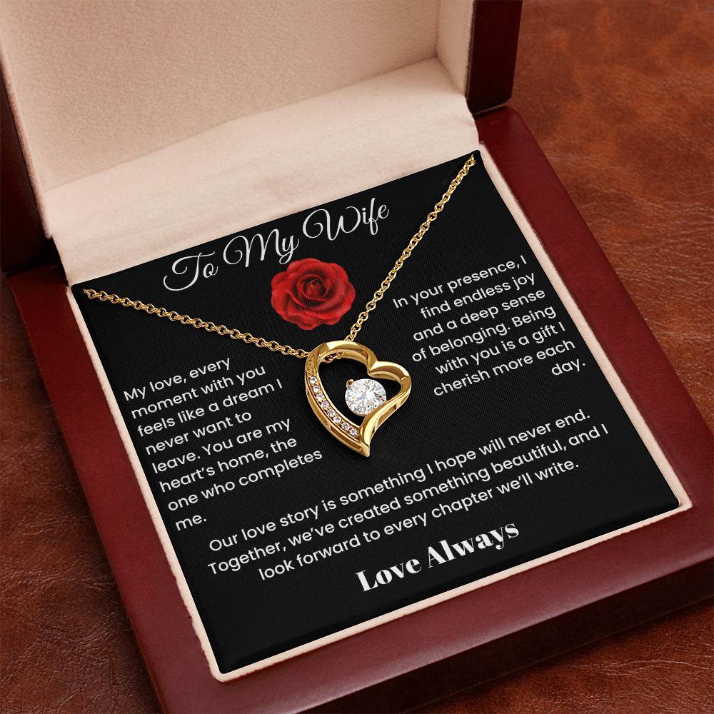 To My Wife - Endless Elegance: Personalized Forever Love Necklace Select your style