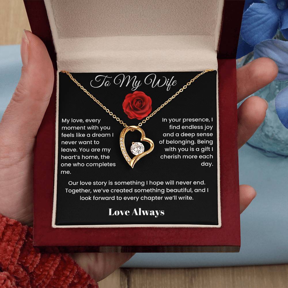To My Wife - Endless Elegance: Personalized Forever Love Necklace Select your style