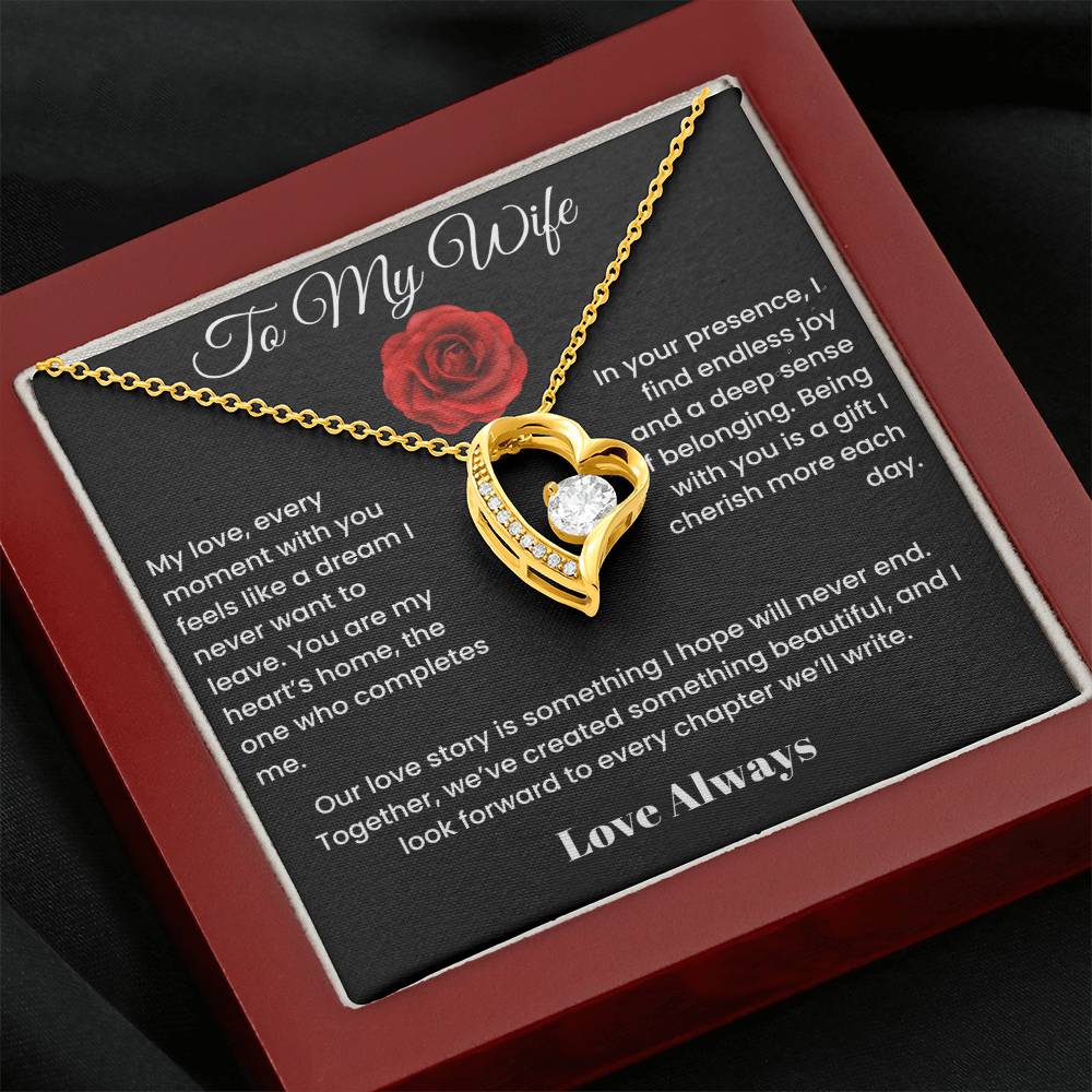 To My Wife - Endless Elegance: Personalized Forever Love Necklace Select your style