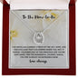 Mom-to-Be's Eternal Bond Personalized Love Knot Necklace