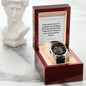 To My Husband - Tailor-Made Elegance: Custom Men's Openwork Watch
