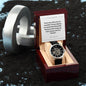 To My Husband - Tailor-Made Elegance: Custom Men's Openwork Watch