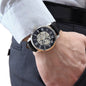 To My Husband - Tailor-Made Elegance: Custom Men's Openwork Watch