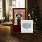 To My Husband - Tailor-Made Elegance: Custom Men's Openwork Watch