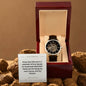 To My Husband - Tailor-Made Elegance: Custom Men's Openwork Watch