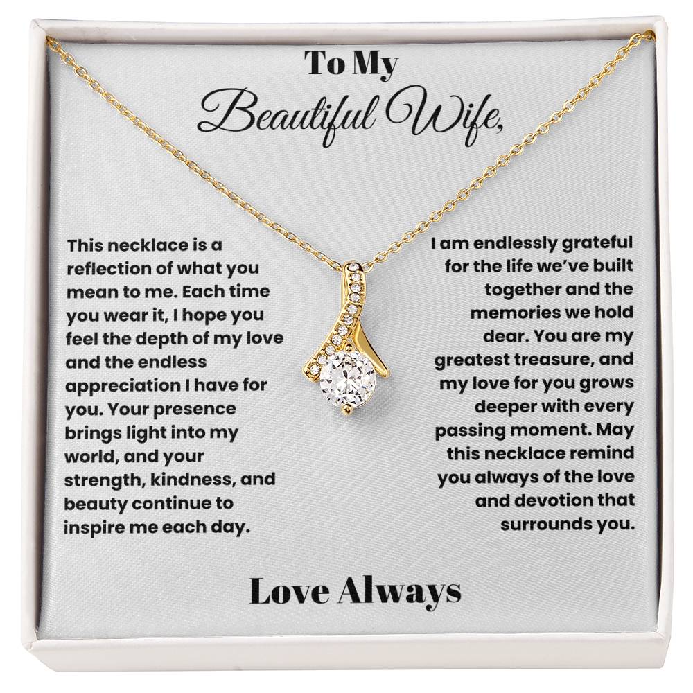 Radiant Love: Alluring Beauty Necklace for My Beautiful Wife