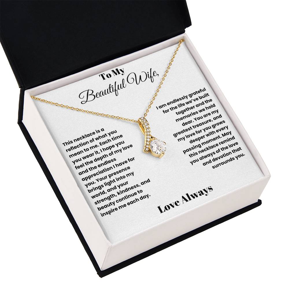 Radiant Love: Alluring Beauty Necklace for My Beautiful Wife