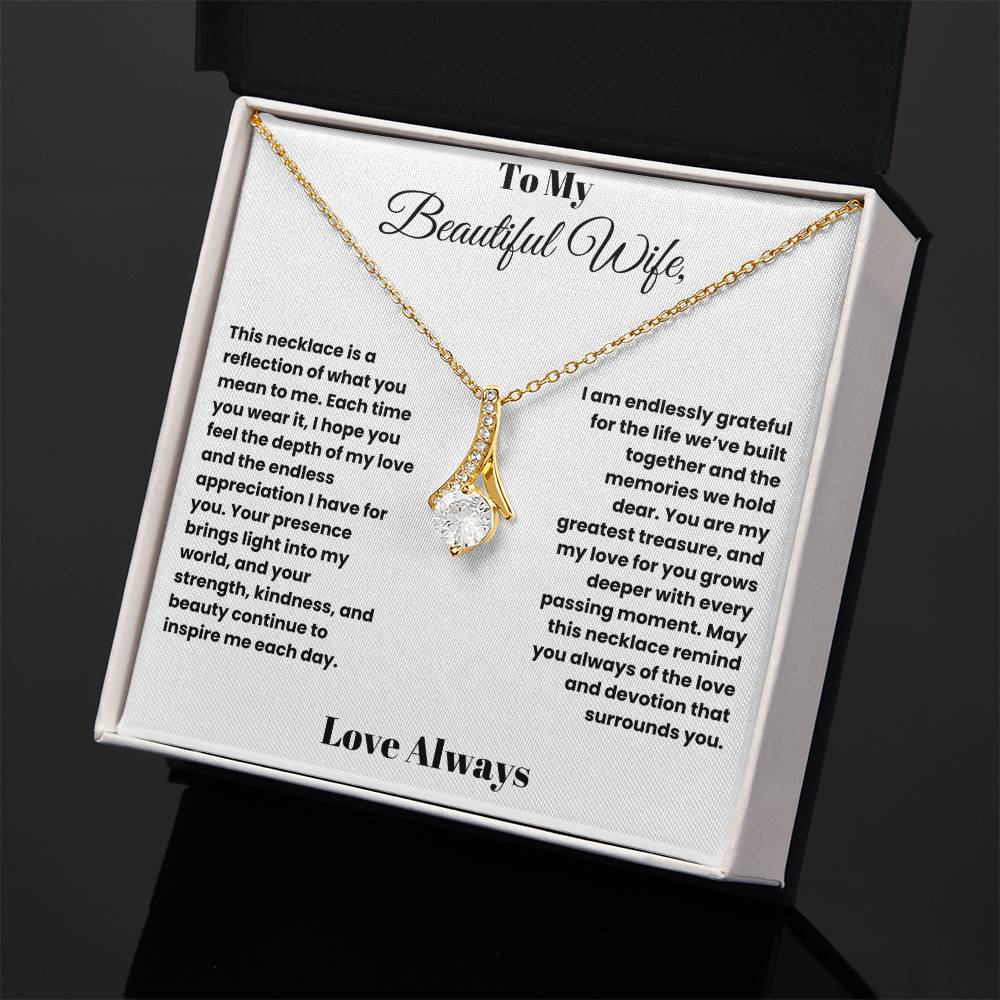 Radiant Love: Alluring Beauty Necklace for My Beautiful Wife
