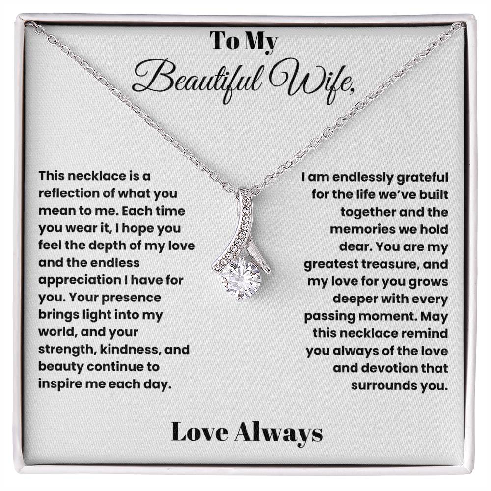 Radiant Love: Alluring Beauty Necklace for My Beautiful Wife