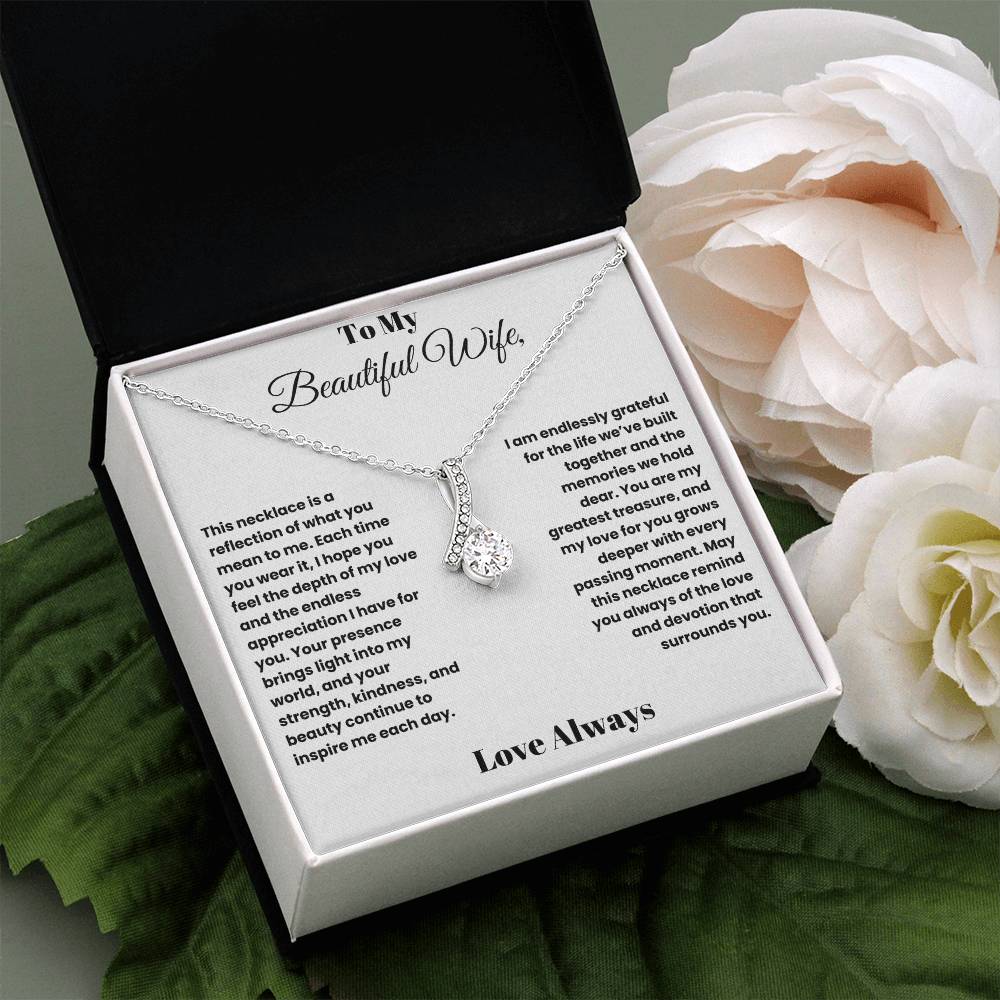 Radiant Love: Alluring Beauty Necklace for My Beautiful Wife