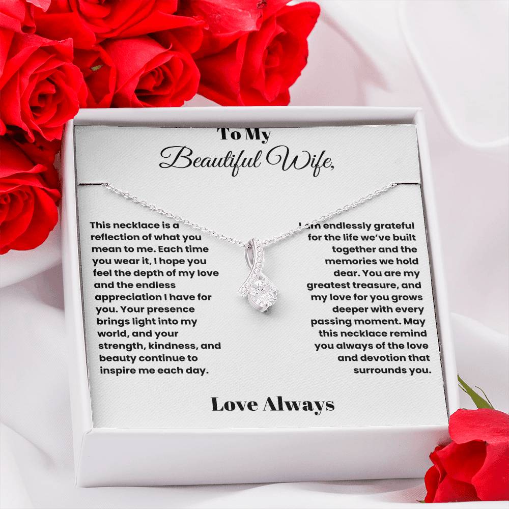 Radiant Love: Alluring Beauty Necklace for My Beautiful Wife