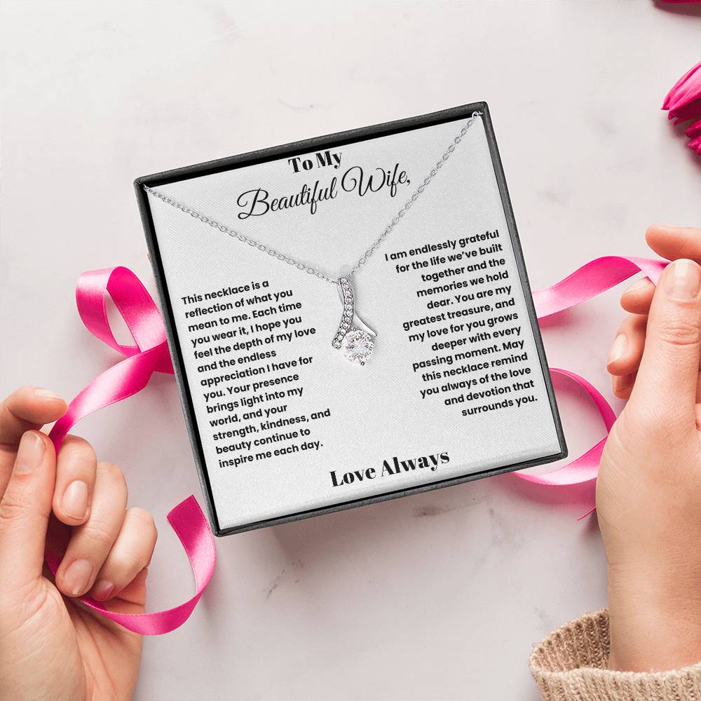 Radiant Love: Alluring Beauty Necklace for My Beautiful Wife