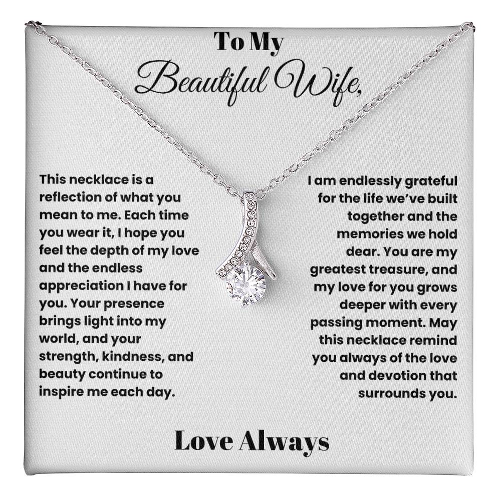 Radiant Love: Alluring Beauty Necklace for My Beautiful Wife