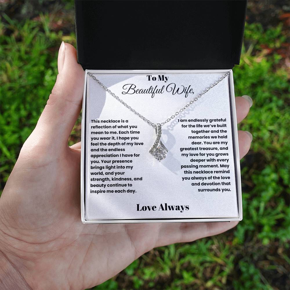 Radiant Love: Alluring Beauty Necklace for My Beautiful Wife