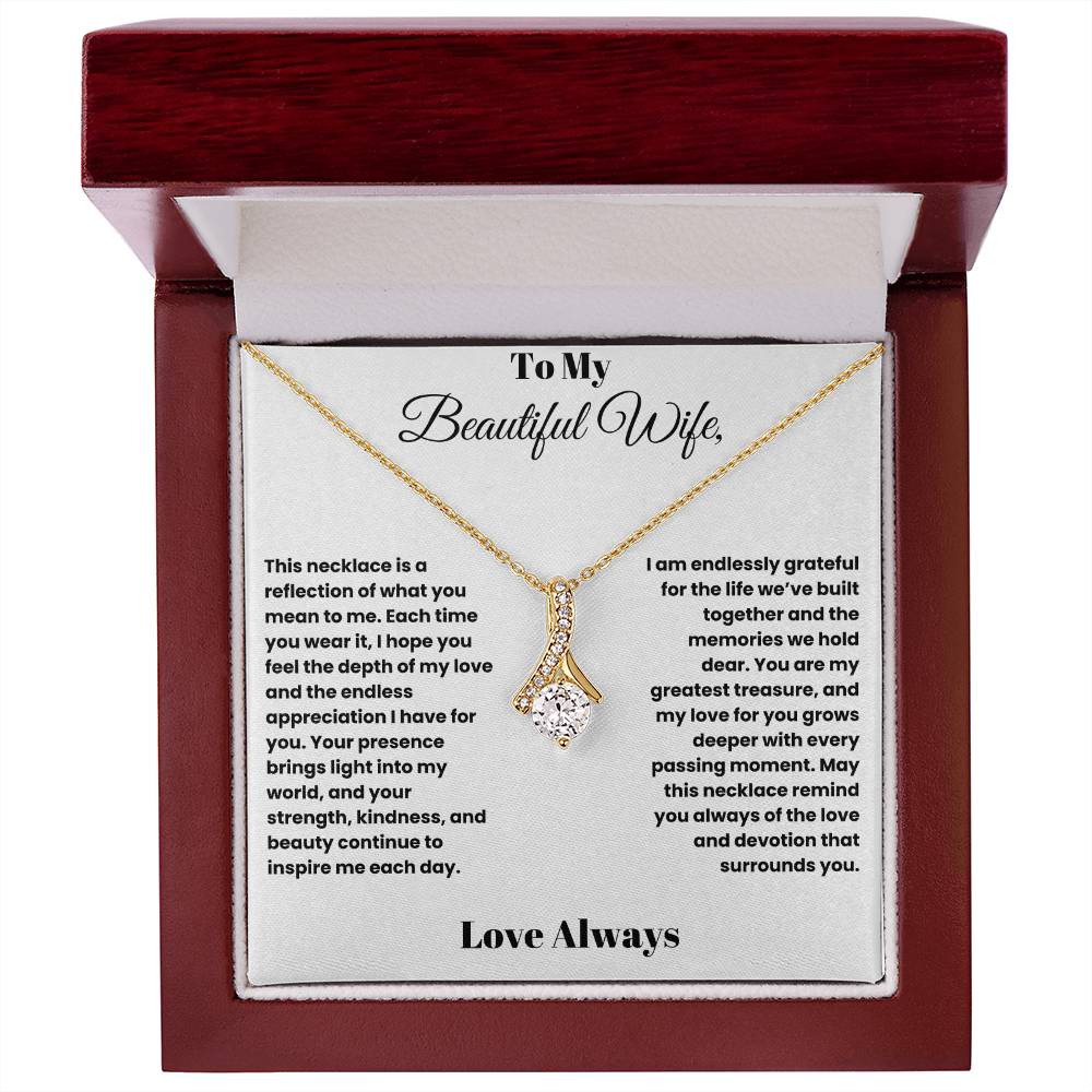 Radiant Love: Alluring Beauty Necklace for My Beautiful Wife