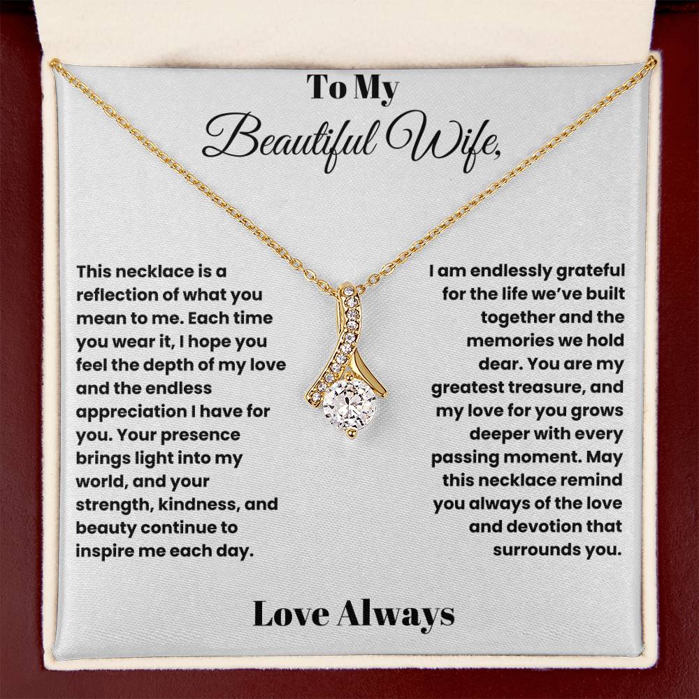Radiant Love: Alluring Beauty Necklace for My Beautiful Wife