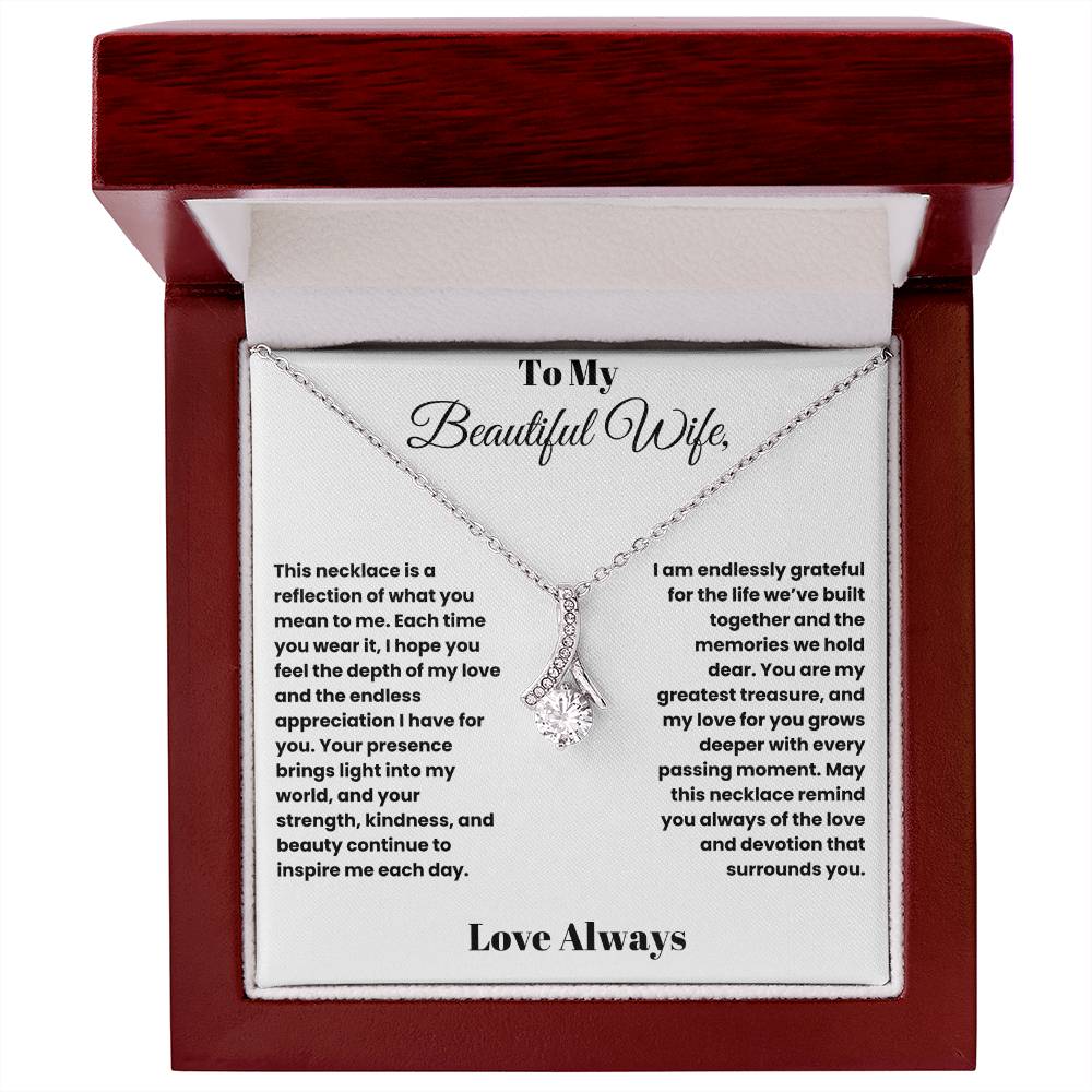 Radiant Love: Alluring Beauty Necklace for My Beautiful Wife