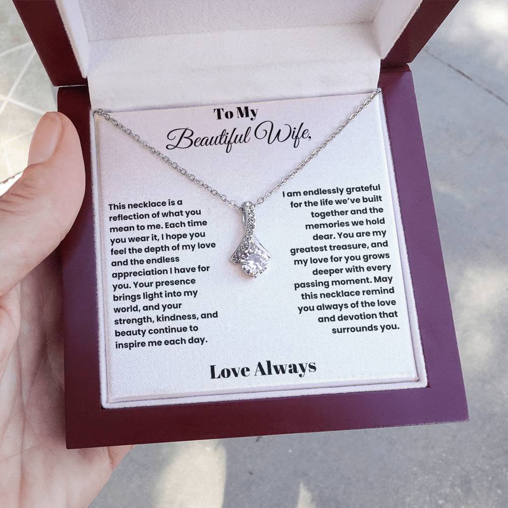 Radiant Love: Alluring Beauty Necklace for My Beautiful Wife
