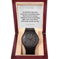 To My Dad - Timeless Elegance: Custom Wooden Watch