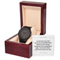 To My Dad - Timeless Elegance: Custom Wooden Watch