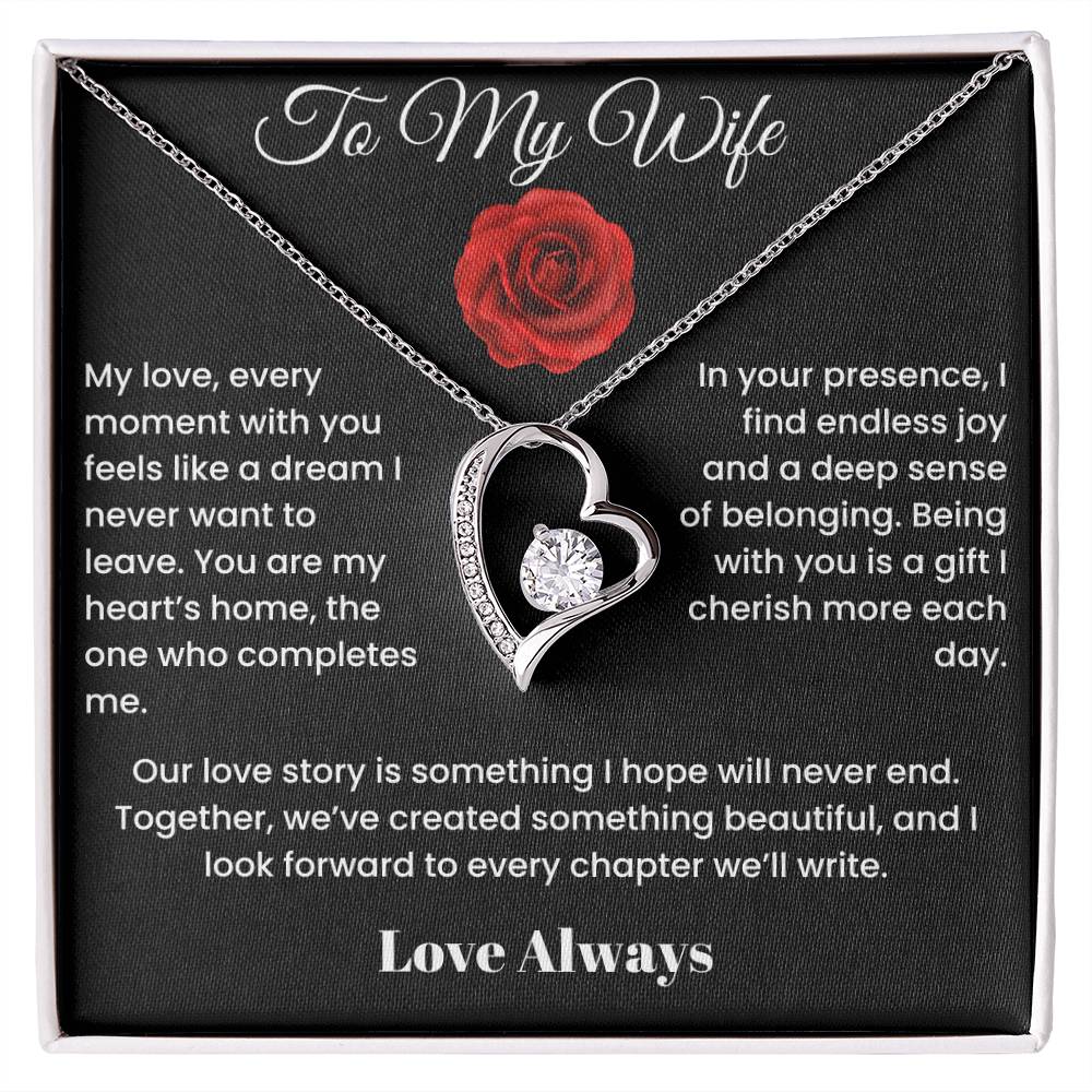 To My Wife - Endless Elegance: Personalized Forever Love Necklace Select your style