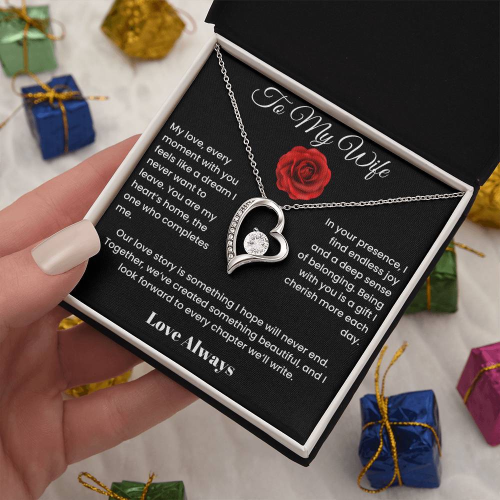 To My Wife - Endless Elegance: Personalized Forever Love Necklace Select your style