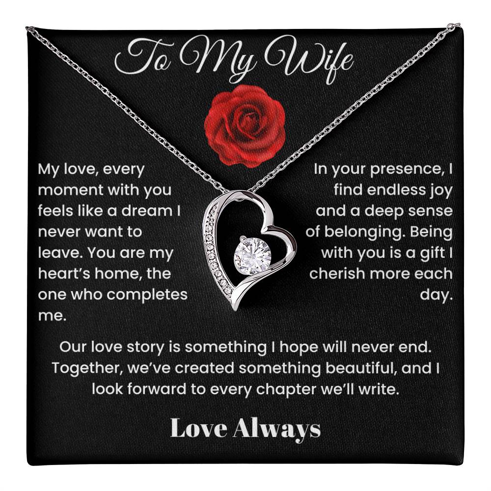 To My Wife - Endless Elegance: Personalized Forever Love Necklace Select your style