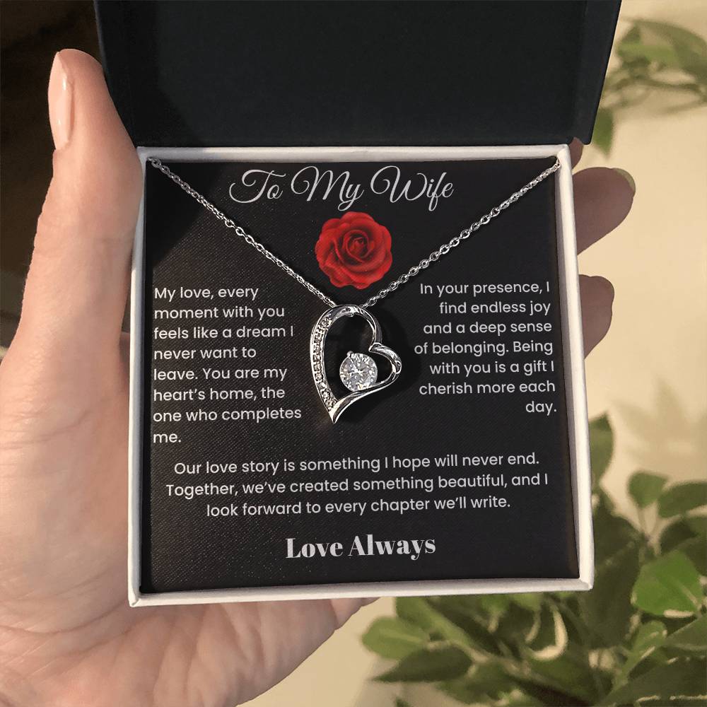 To My Wife - Endless Elegance: Personalized Forever Love Necklace Select your style