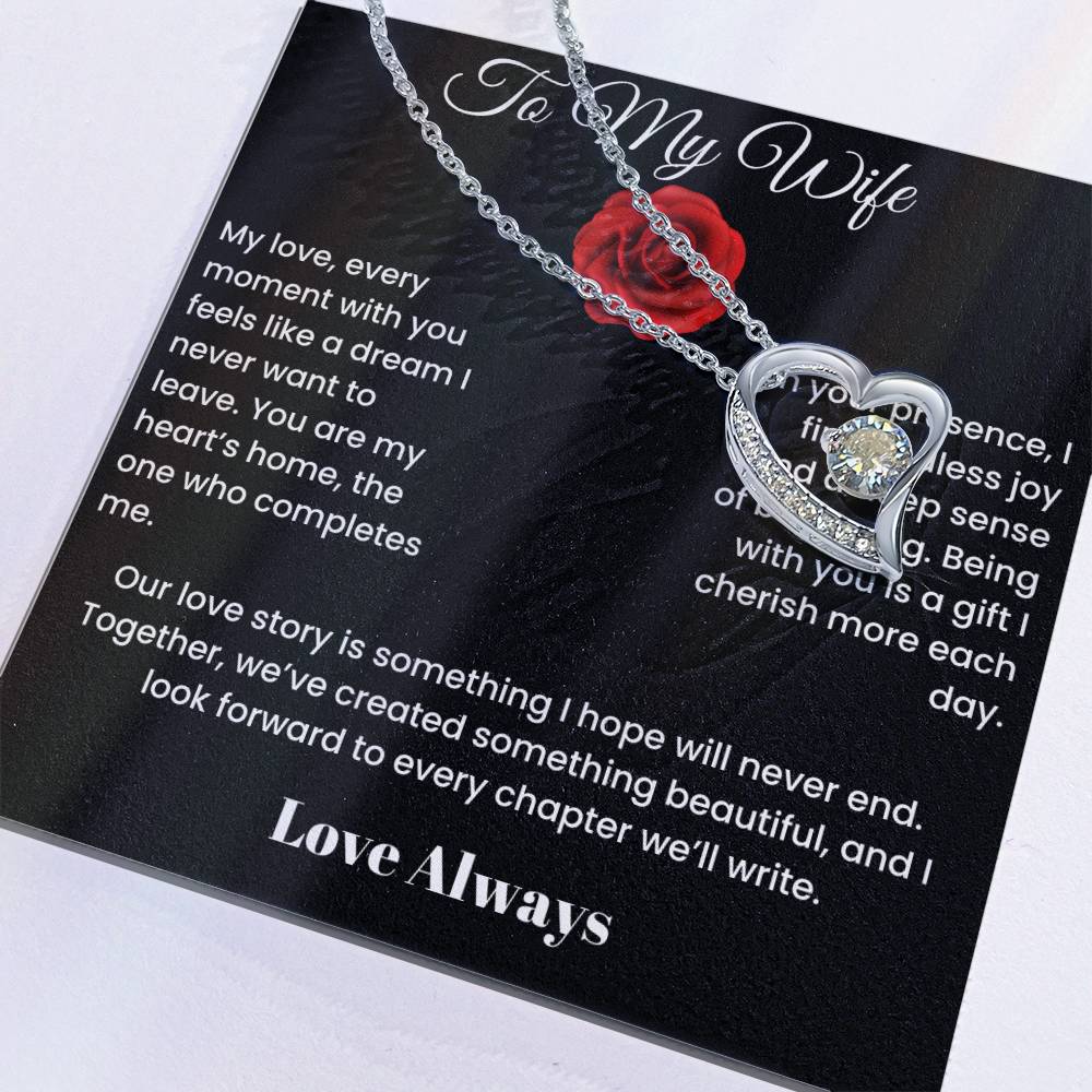 To My Wife - Endless Elegance: Personalized Forever Love Necklace Select your style