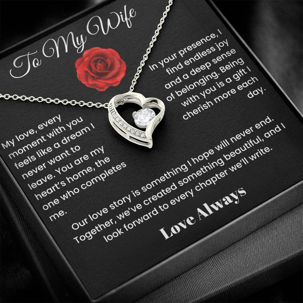 To My Wife - Endless Elegance: Personalized Forever Love Necklace Select your style