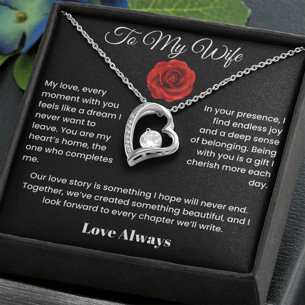 To My Wife - Endless Elegance: Personalized Forever Love Necklace Select your style